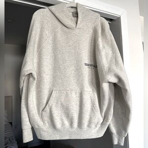 Essentials Fear of God Light Oatmeal FW21 beige/gray hoodie size small